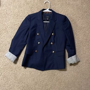 Jcrew Navy blazer with gold buttons. Size 2